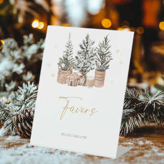 Winter Rustikale Weihnachtsbaumen Favoriten Sockelschild
