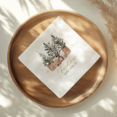 Winter Rustikale Weihnachtsbaumen Kinderdusche Serviette