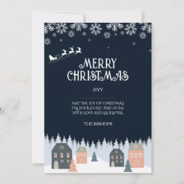 Winter Rustikale Weihnachtskarte Feiertagskarte