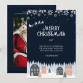 Winter Rustikale Weihnachtskarte Feiertagskarte (Vorne/Hinten)