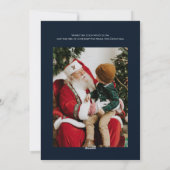 Winter Rustikale Weihnachtskarte Feiertagskarte (Rückseite)