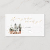 Winter Rustikale Weihnachtsraten wie viele Kanadie Begleitkarte (Vorderseite)