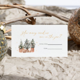 Winter Rustikale Weihnachtsraten wie viele Kanadie Begleitkarte