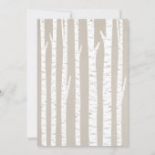 Winter Rustikale Woodland Kinderdusche Einladung (Rückseite)