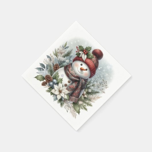 Winter’s Gentle Joy Serviette (Ecke)