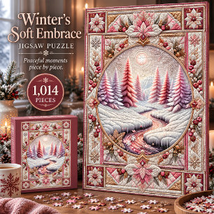 Winter’s Soft Embrace Quilted Winter Wonderland Puzzle