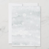 Winter Sage Brown Rustic Virtual Wedding Einladung (Rückseite)