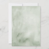 Winter Sage Green Bow Merry Little Brautparty Einladung (Rückseite)