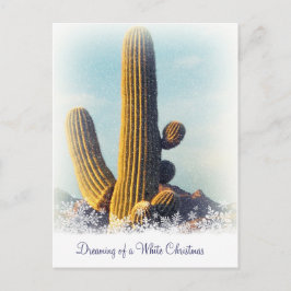 Winter Saguaro - Urlaub Postkarte