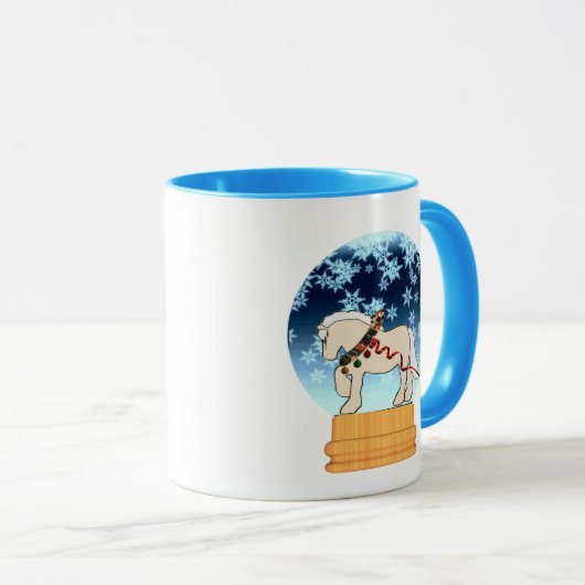 Winter SahneSnowglobe Tasse (VorderseiteRechts)