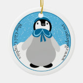 Winter Sailor Penguin Keramik Ornament (Vorne)