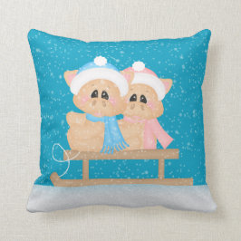 Winter Saison Schweine Holiday throw Kissen
