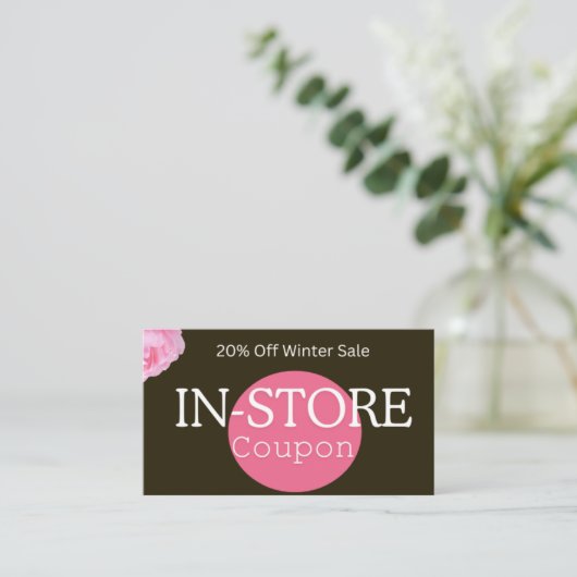 Winter Sale In-Store Coupon (Stehend Vorderseite)