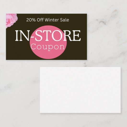 Winter Sale In-Store Coupon (Vorne/Hinten)