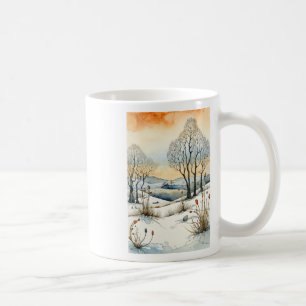 Winter-Samenspodesticker Kaffeetasse