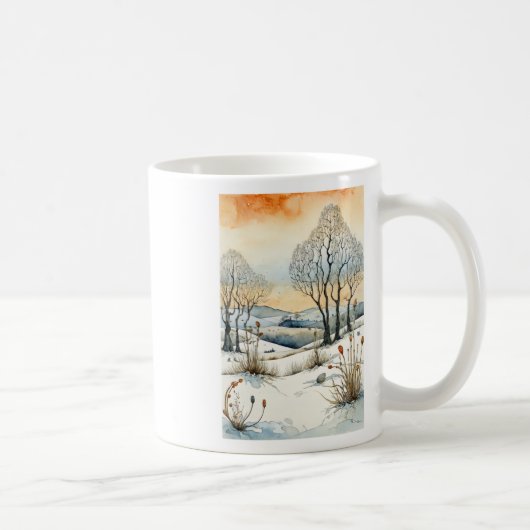 Winter-Samenspodesticker  Kaffeetasse (Rechts)