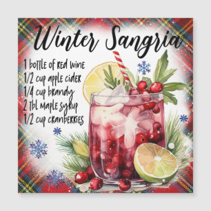 Winter Sangria MagnetRezept Karte