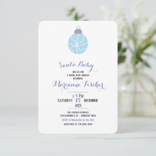 Winter-Santa-Baby-Junge-Schwangerschaftsfeier-Einl