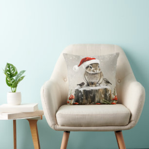 Winter Santa Bunny Wonderland Kissen