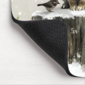 Winter Santa Bunny Wonderland Mousepad (Ecke)