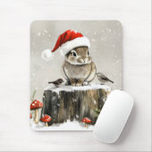 Winter Santa Bunny Wonderland Mousepad (Mit Mouse)