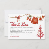 Winter Santa Dankeskarte (Vorderseite)