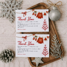 Winter Santa Dankeskarte