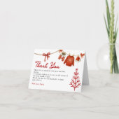 Winter Santa Dankeskarte (Vorderseite)