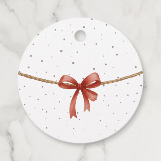 Winter Santa  Geschenkanhänger (Rückseite)