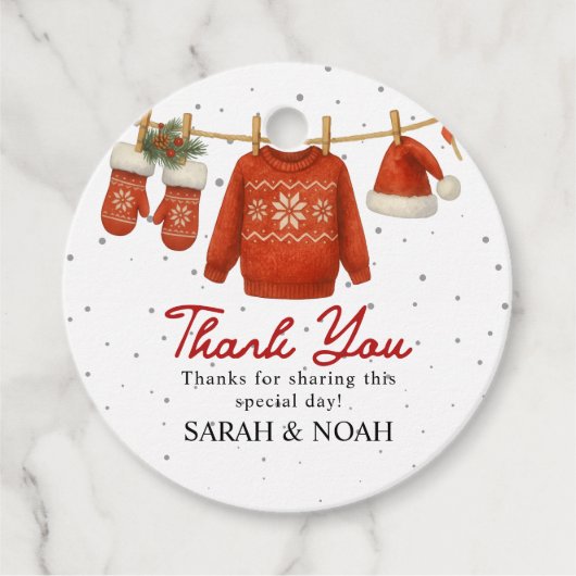 Winter Santa  Geschenkanhänger (Vorderseite)