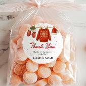 Winter Santa  Runder Aufkleber