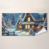 Winter/Santa/Weihnachten/Schnee Badehandtuch (Badehandtuch)