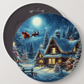 Winter/Santa/Weihnachten/Schnee Button (Vorne & Hinten)
