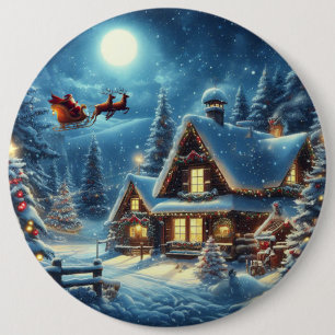 Winter/Santa/Weihnachten/Schnee Button