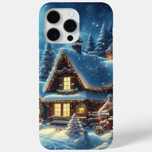 Winter/Santa/Weihnachten/Schnee Case-Mate iPhone Hülle (Rückseite)