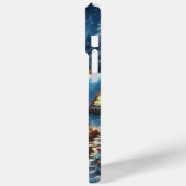 Winter/Santa/Weihnachten/Schnee Case-Mate iPhone Hülle (Rückseite / Links)