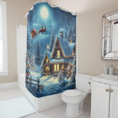 Winter/Santa/Weihnachten/Schnee Duschvorhang (Beispiel)