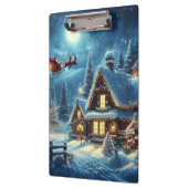 Winter/Santa/Weihnachten/Schnee Klemmbrett (Links)