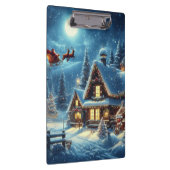 Winter/Santa/Weihnachten/Schnee Klemmbrett (Rechts)