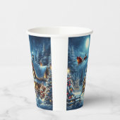 Winter/Santa/Weihnachten/Schnee Pappbecher (Links)