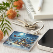 Winter/Santa/Weihnachten/Schnee Schlüsselanhänger (Vorderseite rechts)