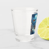 Winter/Santa/Weihnachten/Schnee Schnapsglas (Links)