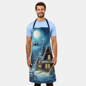 Winter/Santa/Weihnachten/Schnee Schürze (Getragen)