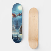 Winter/Santa/Weihnachten/Schnee Skateboard (Vorderseite)