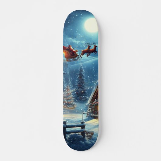 Winter/Santa/Weihnachten/Schnee Skateboard (Vorne)