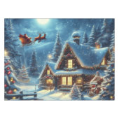 Winter/Santa/Weihnachten/Schnee Tischdecke (Vorderseite (Horizontal))