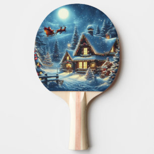 Winter/Santa/Weihnachten/Schnee Tischtennis Schläger