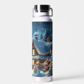 Winter/Santa/Weihnachten/Schnee Trinkflasche (Rückseite)