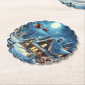 Winter/Santa/Weihnachten/Schnee Untersetzer (angewinkelt)