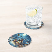 Winter/Santa/Weihnachten/Schnee Untersetzer (Vor Ort)